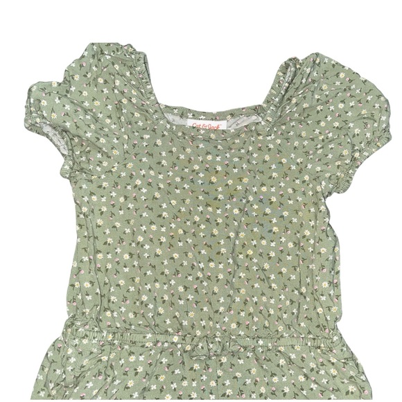 Cat&Jack•Green Floral Romper - Picture 6 of 11